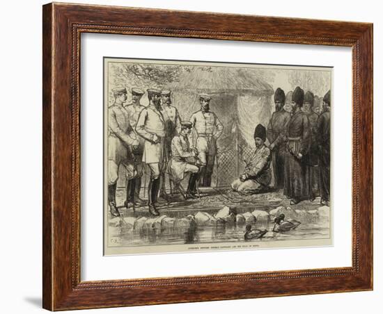 Interview Between General Kaufmann and the Khan of Khiva-null-Framed Giclee Print