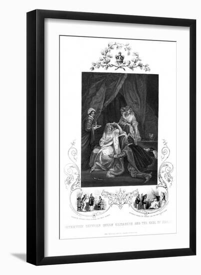 Interview Between Queen Elizabeth and the Earl of Essex, 19th Century-J Rogers-Framed Giclee Print