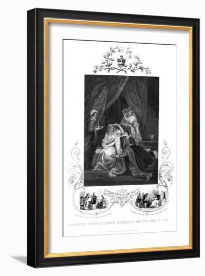 Interview Between Queen Elizabeth and the Earl of Essex, 19th Century-J Rogers-Framed Giclee Print