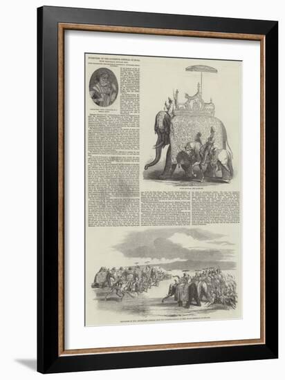 Interview of the Governor-General of India with Maharaja Goolab Sing-null-Framed Giclee Print