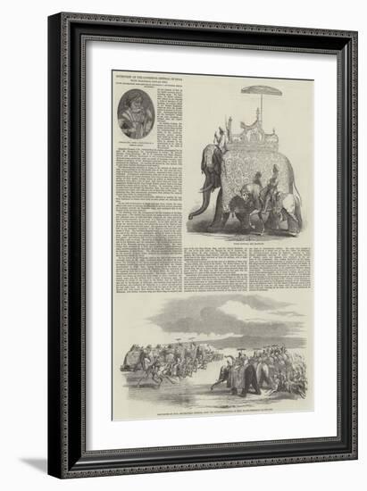 Interview of the Governor-General of India with Maharaja Goolab Sing-null-Framed Giclee Print