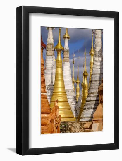 Inthein (Indein), Paya Shwe Inn Thein, Group of Stupas Dated 17th to 18th Century-Nathalie Cuvelier-Framed Photographic Print