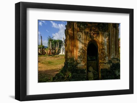 Inthein (Indein), Paya Shwe Inn Thein, Group of Stupas Dated 17th to 18th Century-Nathalie Cuvelier-Framed Photographic Print