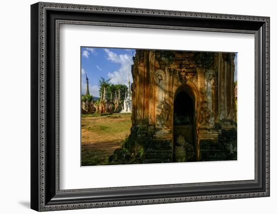 Inthein (Indein), Paya Shwe Inn Thein, Group of Stupas Dated 17th to 18th Century-Nathalie Cuvelier-Framed Photographic Print