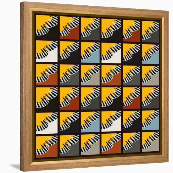 Inti Wing Grid-Belen Mena-Framed Premier Image Canvas