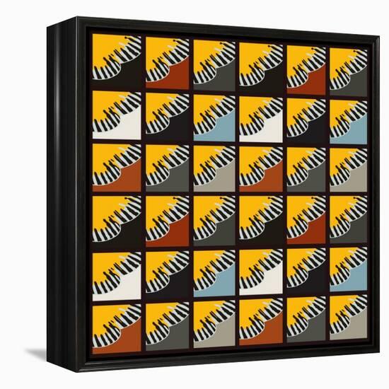 Inti Wing Grid-Belen Mena-Framed Premier Image Canvas