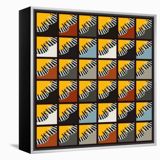 Inti Wing Grid-Belen Mena-Framed Premier Image Canvas