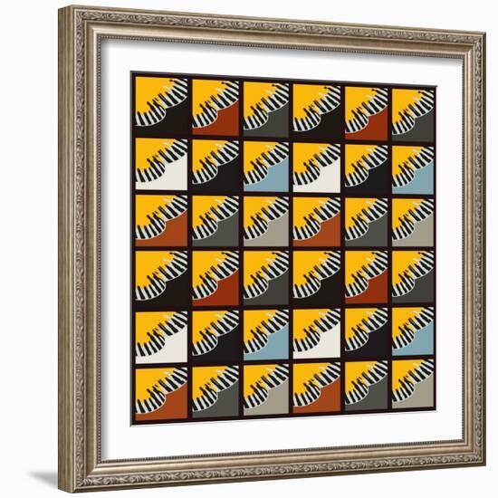 Inti Wing Grid-Belen Mena-Framed Giclee Print