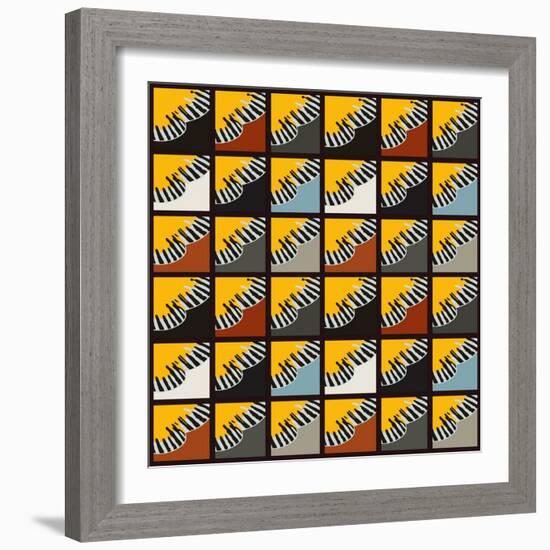 Inti Wing Grid-Belen Mena-Framed Giclee Print