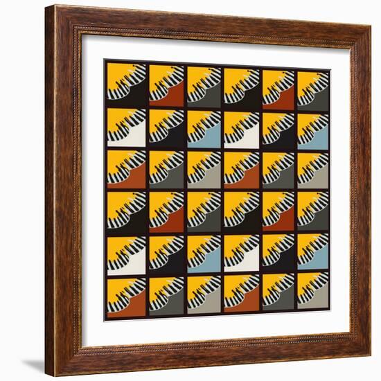 Inti Wing Grid-Belen Mena-Framed Giclee Print