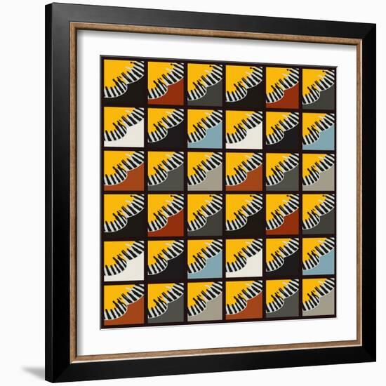 Inti Wing Grid-Belen Mena-Framed Giclee Print