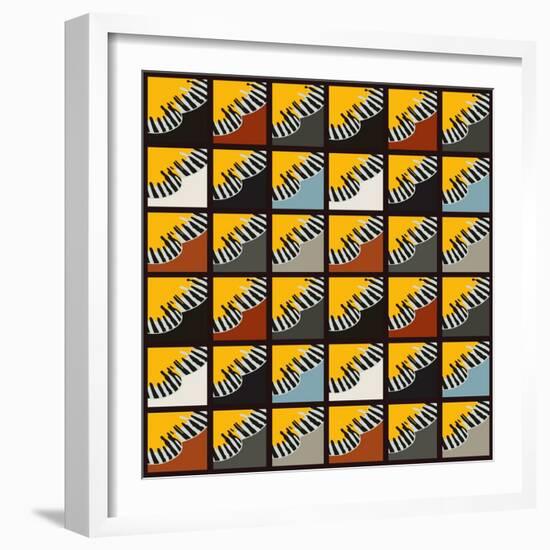 Inti Wing Grid-Belen Mena-Framed Giclee Print