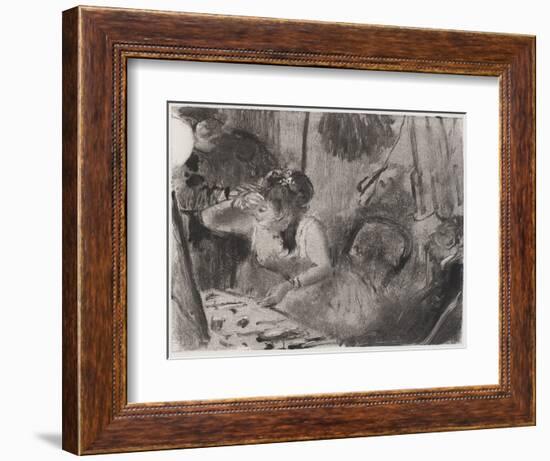 Intimacy, c. 1877-80-Edgar Degas-Framed Giclee Print