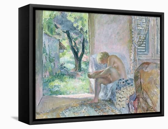 Intimacy, or Waking Up-Henri Lebasque-Framed Premier Image Canvas