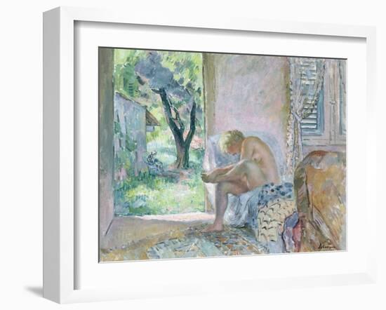 Intimacy, or Waking Up-Henri Lebasque-Framed Giclee Print