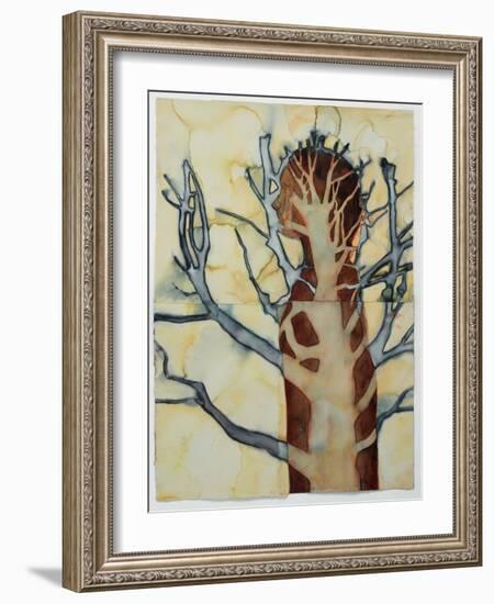 Into a Tree 2, 2023 (W/C on Arches)-Graham Dean-Framed Giclee Print