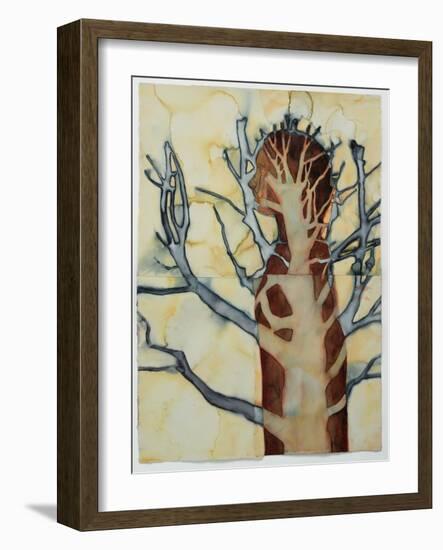 Into a Tree 2, 2023 (W/C on Arches)-Graham Dean-Framed Giclee Print