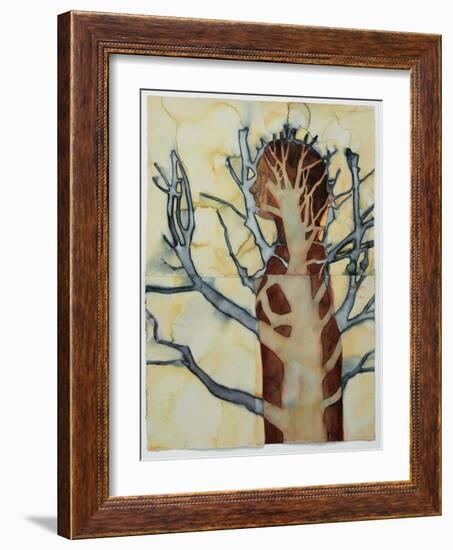 Into a Tree 2, 2023 (W/C on Arches)-Graham Dean-Framed Giclee Print