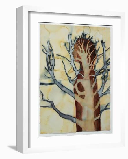 Into a Tree 2, 2023 (W/C on Arches)-Graham Dean-Framed Giclee Print