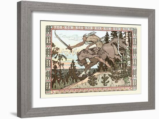 Into Battle-Ivan Bilibin-Framed Art Print