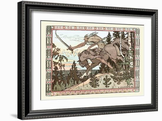 Into Battle-Ivan Bilibin-Framed Art Print