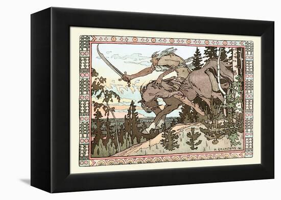 Into Battle-Ivan Bilibin-Framed Stretched Canvas