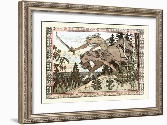 Into Battle-Ivan Bilibin-Framed Art Print