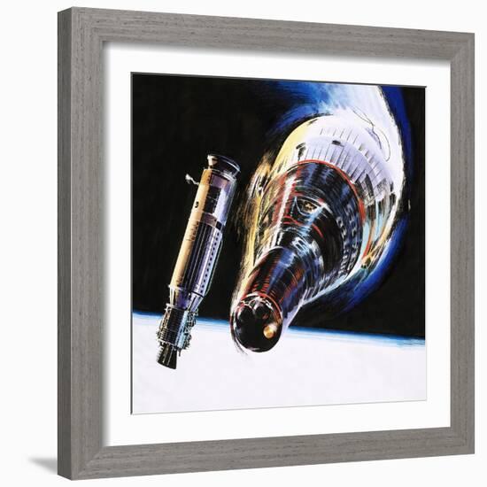 Into the Blue: Emergency in Space-Wilf Hardy-Framed Giclee Print