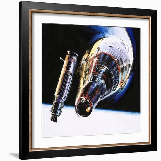 Into the Blue: Emergency in Space-Wilf Hardy-Framed Giclee Print