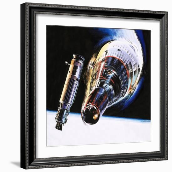 Into the Blue: Emergency in Space-Wilf Hardy-Framed Giclee Print