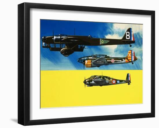 Into the Blue: French Aircraft of World War II-Wilf Hardy-Framed Giclee Print