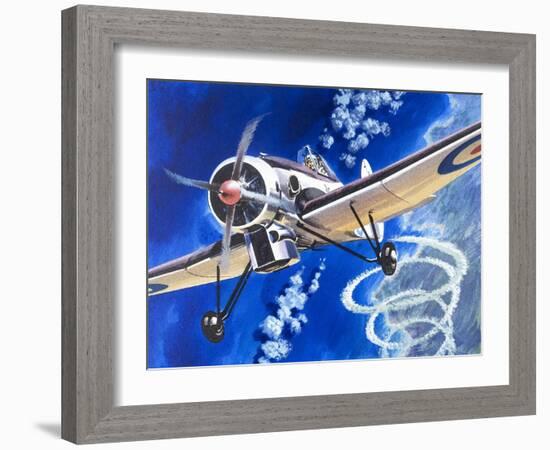 Into the Blue: The High Flyers-Wilf Hardy-Framed Giclee Print