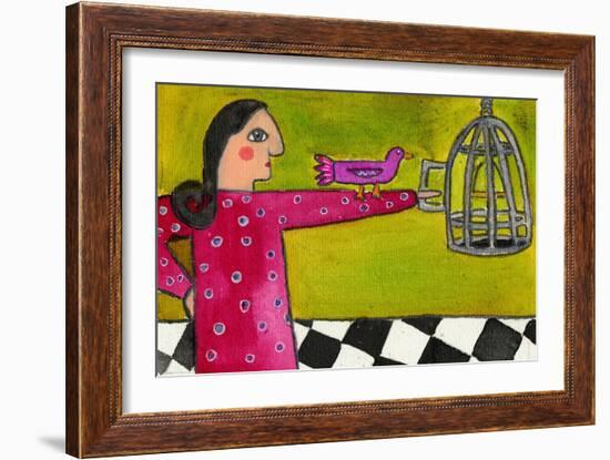 Into the Cage You Go-Wyanne-Framed Giclee Print