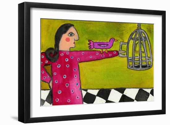 Into the Cage You Go-Wyanne-Framed Giclee Print