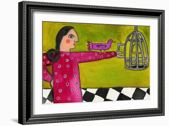 Into the Cage You Go-Wyanne-Framed Giclee Print