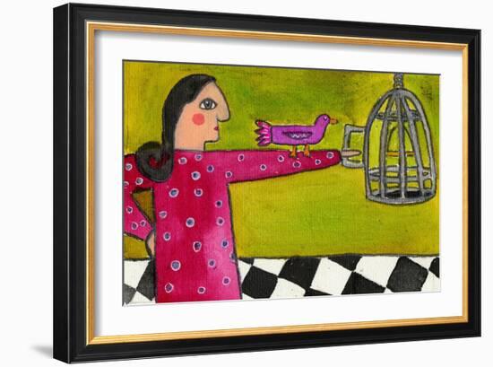 Into the Cage You Go-Wyanne-Framed Giclee Print