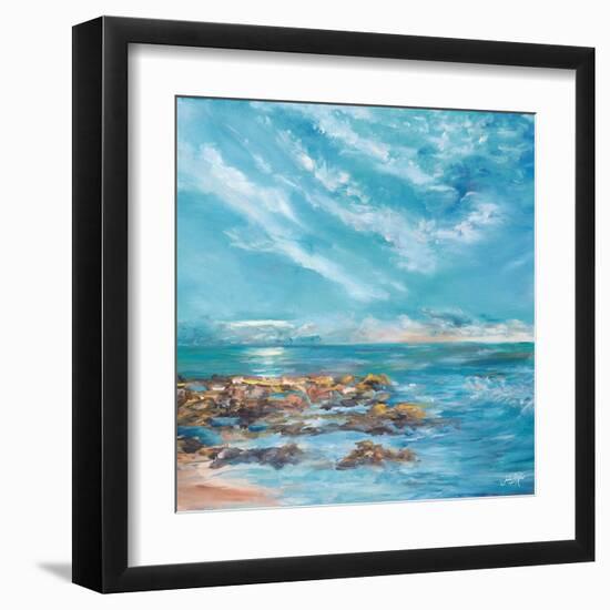 Into the Horizon Square II-Julie DeRice-Framed Art Print