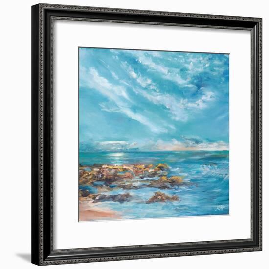 Into the Horizon Square II-Julie DeRice-Framed Art Print