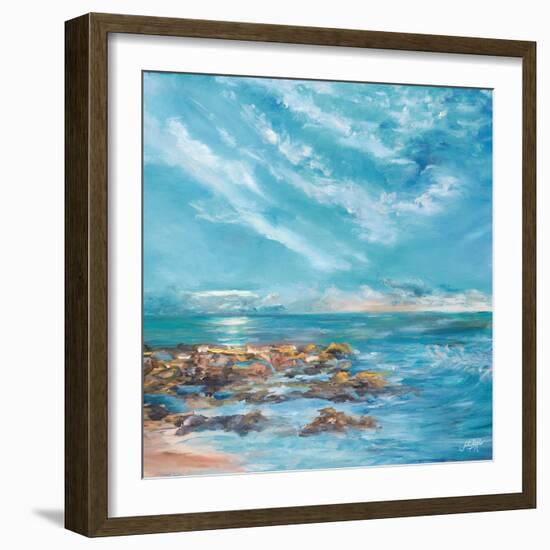 Into the Horizon Square II-Julie DeRice-Framed Art Print