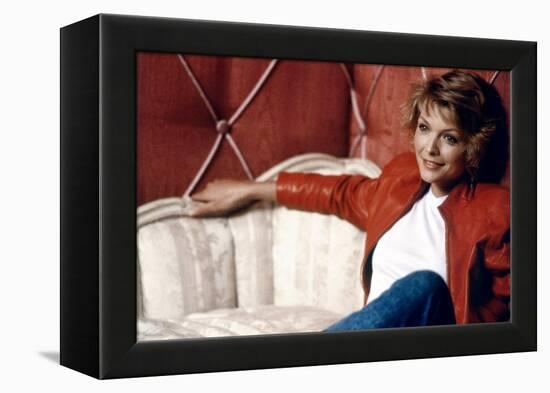 INTO THE NIGHT, 1984 directed by JOHN LANDIS Michelle Pfeiffer (photo)-null-Framed Stretched Canvas