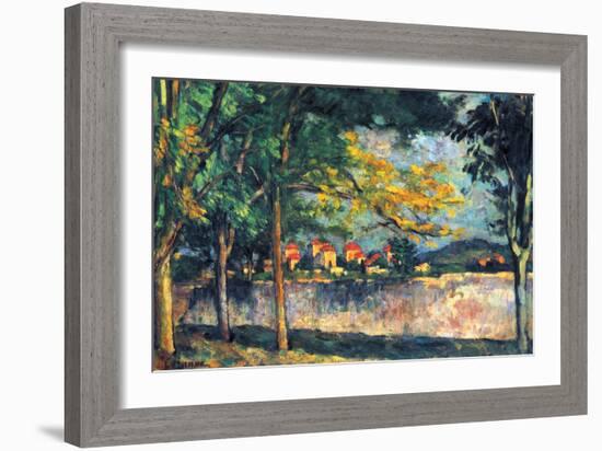 Into the Street-Paul C?zanne-Framed Art Print