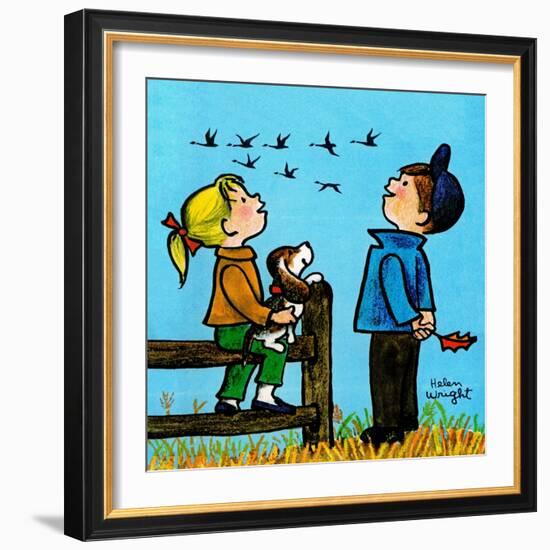 Into the Wild Blue Yonder - Jack & Jill-Helen Wright-Framed Giclee Print