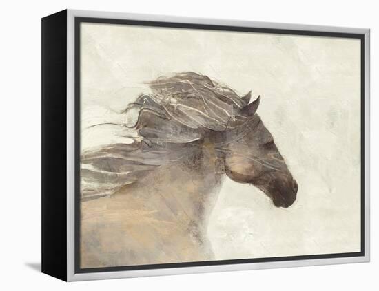 Into the Wind Ivory Reversed-Albena Hristova-Framed Stretched Canvas