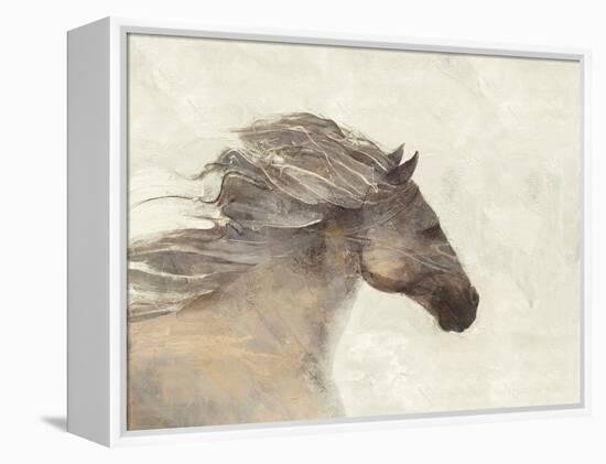 Into the Wind Ivory Reversed-Albena Hristova-Framed Stretched Canvas