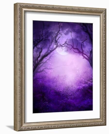 Into the Woodlands-indigocrow-Framed Art Print