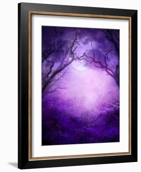 Into the Woodlands-indigocrow-Framed Art Print