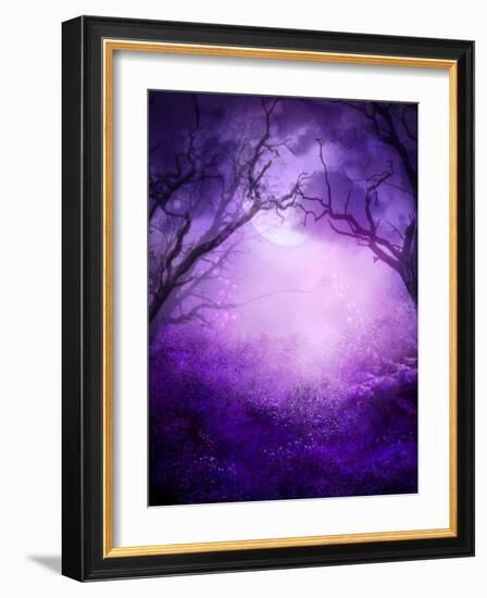 Into the Woodlands-indigocrow-Framed Art Print