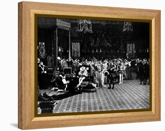 INTOLERANCE by DWGriffith, 1916 Babylone antique ancient Babylon (b/w photo)-null-Framed Stretched Canvas