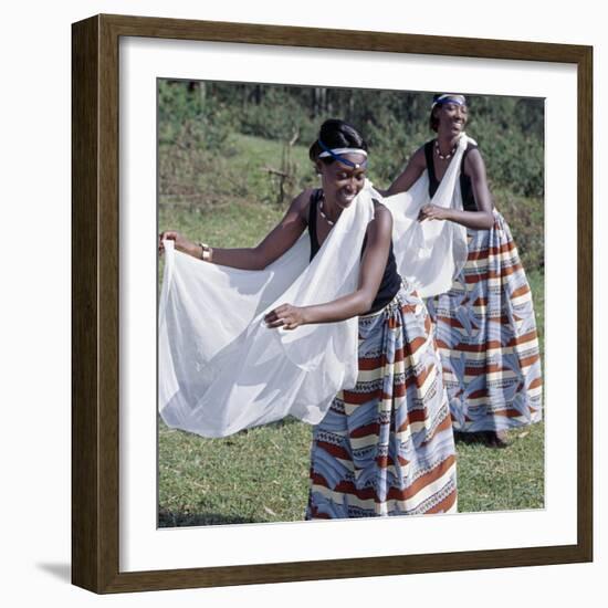 Intore Dancers Perform at Butare-Nigel Pavitt-Framed Photographic Print