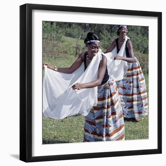 Intore Dancers Perform at Butare-Nigel Pavitt-Framed Photographic Print